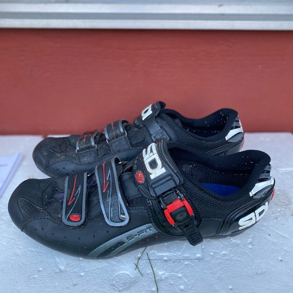 SIDI Genius 5 Pro Carbon Mens Road Cycling 2 Bolt Shoes Size 45.5/12US